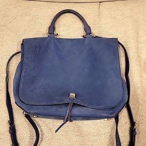 Rebecca Minkoff Blue Suede Bookbag